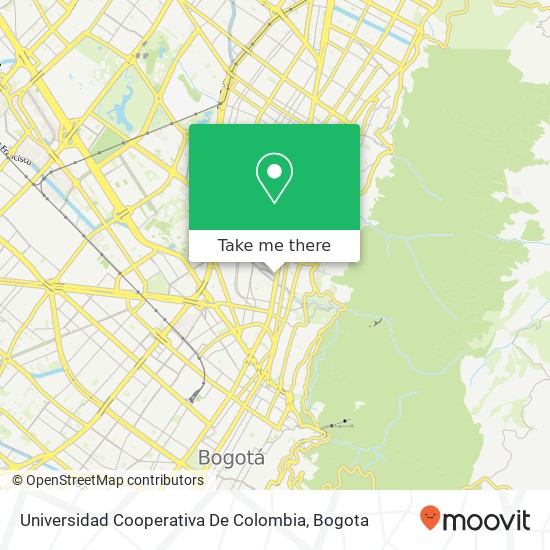 Universidad Cooperativa De Colombia map