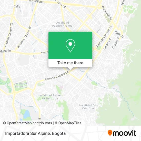 Importadora Sur Alpine map