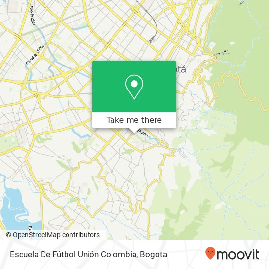 Escuela De Fútbol Unión Colombia map