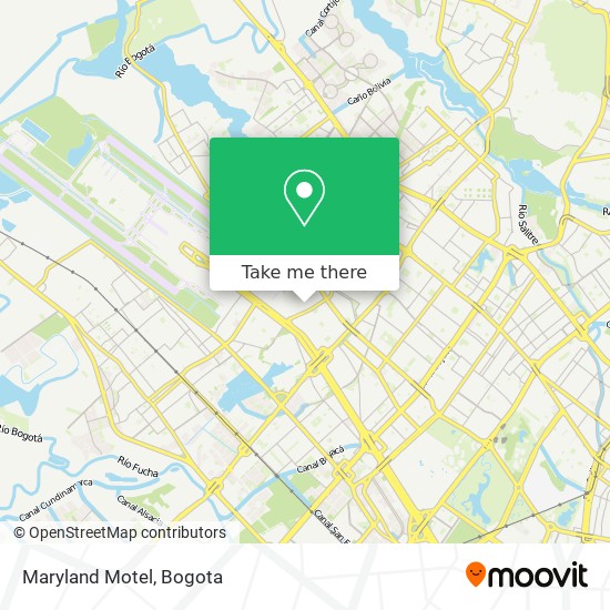 Maryland Motel map