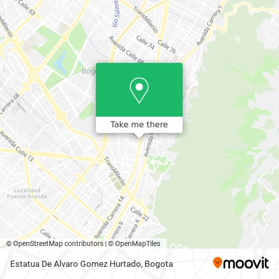 Estatua De Alvaro Gomez Hurtado map