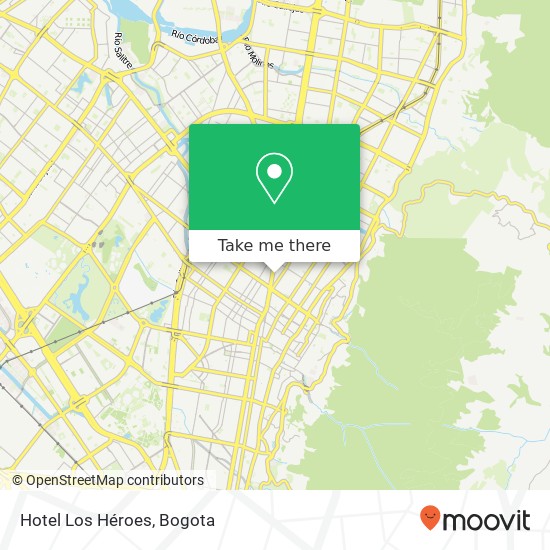 Hotel Los Héroes map