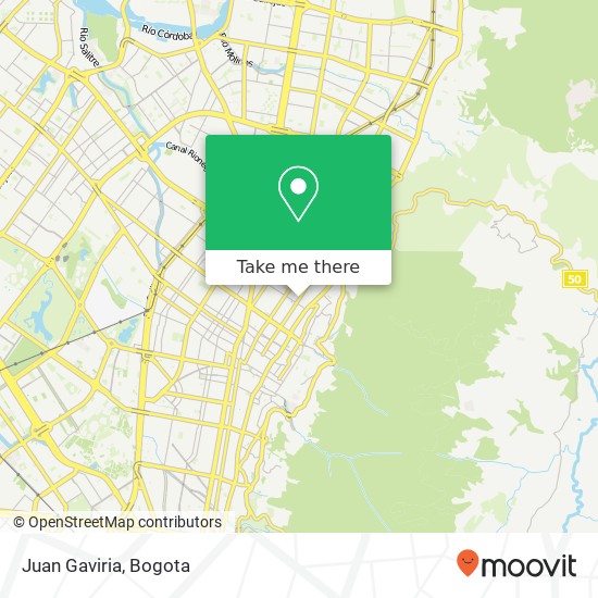 Juan Gaviria map