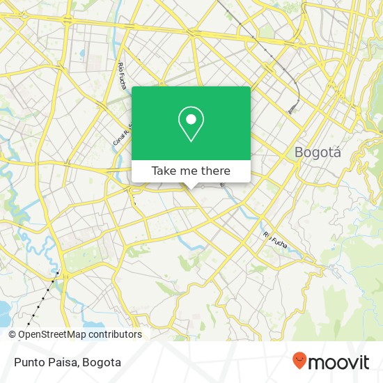 Punto Paisa map