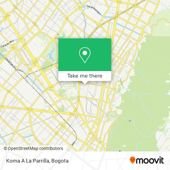 Koma A La Parrilla map