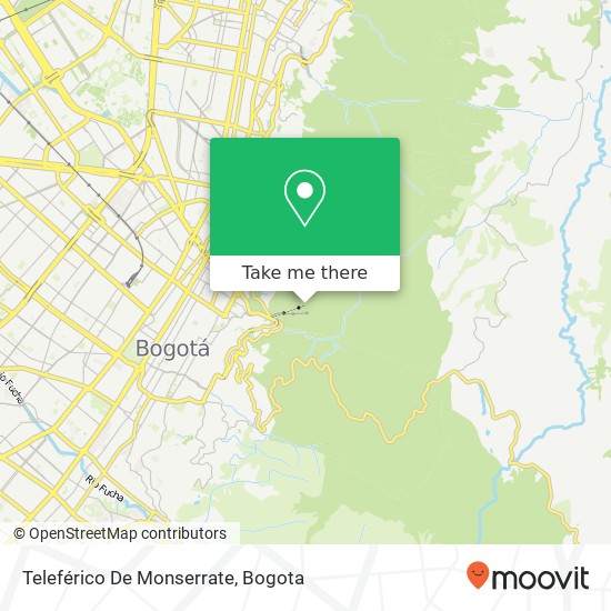 Teleférico De Monserrate map