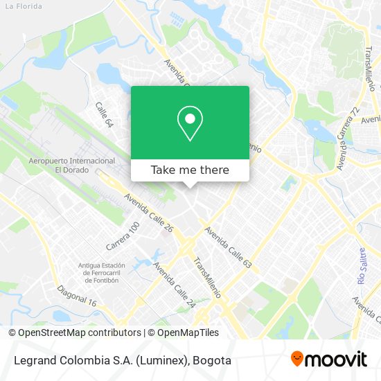 Legrand Colombia S.A. (Luminex) map