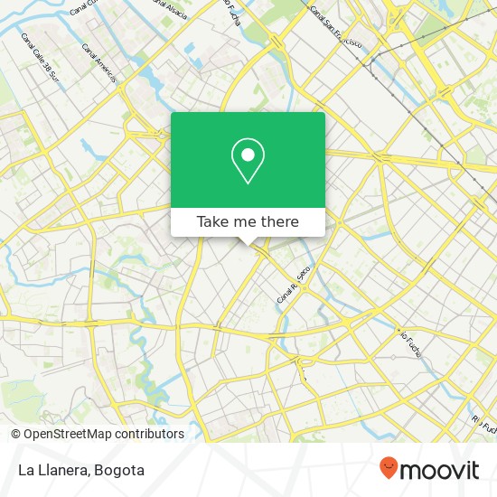 La Llanera map