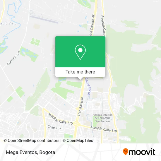 Mega Eventos map