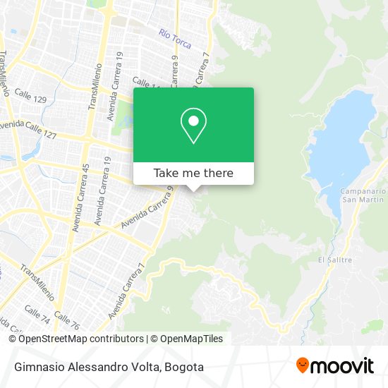 Gimnasio Alessandro Volta map