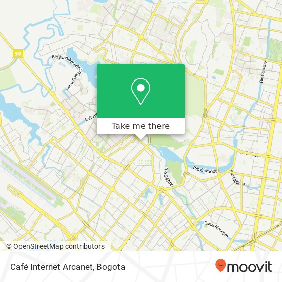 Café Internet Arcanet map