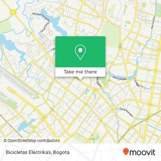 Bicicletas Electrika's map
