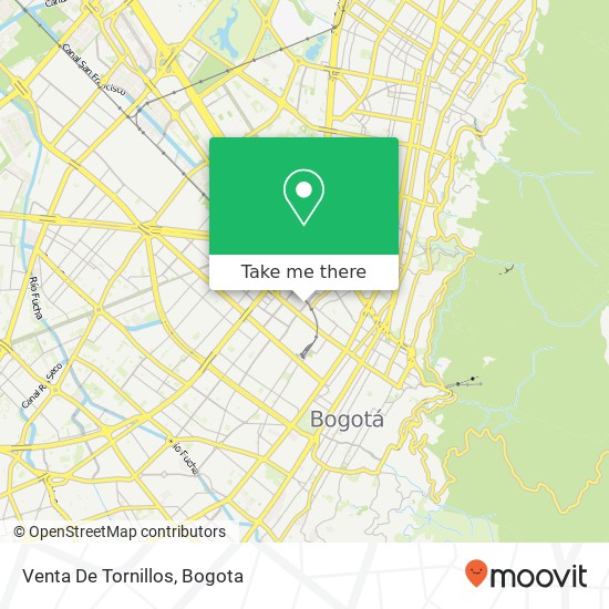 Venta De Tornillos map