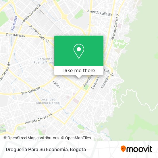 Drogueria Para Su Economia map