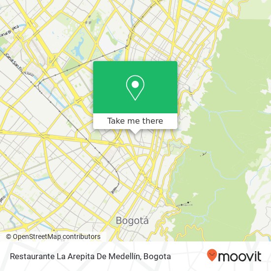 Mapa de Restaurante La Arepita De Medellín