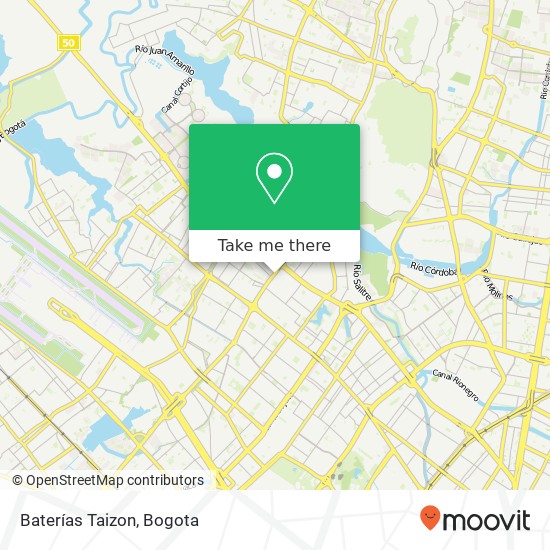 Baterías Taizon map