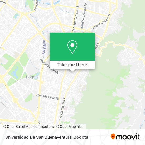 Universidad De San Buenaventura map