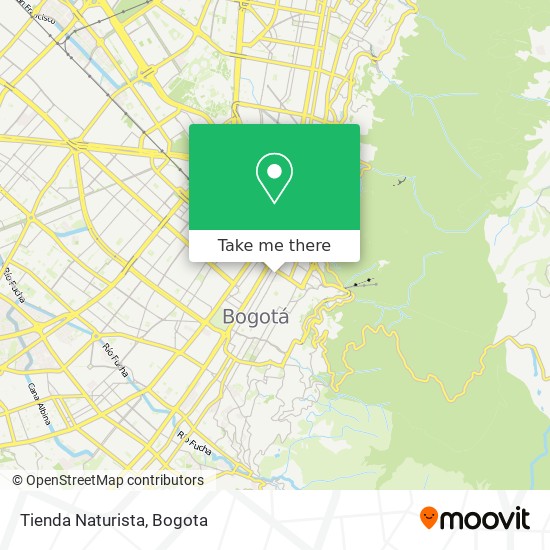 Mapa de Tienda Naturista