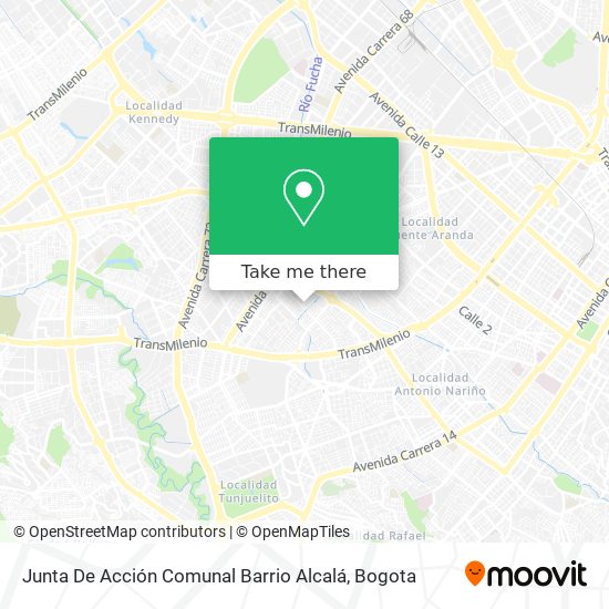 Junta De Acción Comunal Barrio Alcalá map