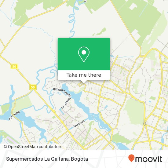 Supermercados La Gaitana map