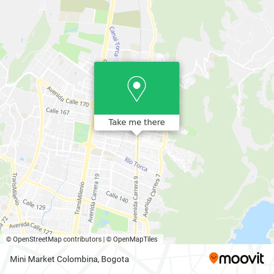 Mapa de Mini Market Colombina