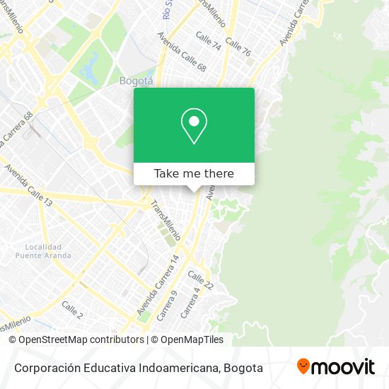 Corporación Educativa Indoamericana map