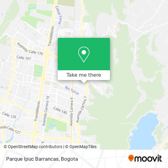 Parque Ipuc Barrancas map
