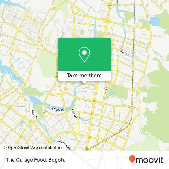 The Garage Food map