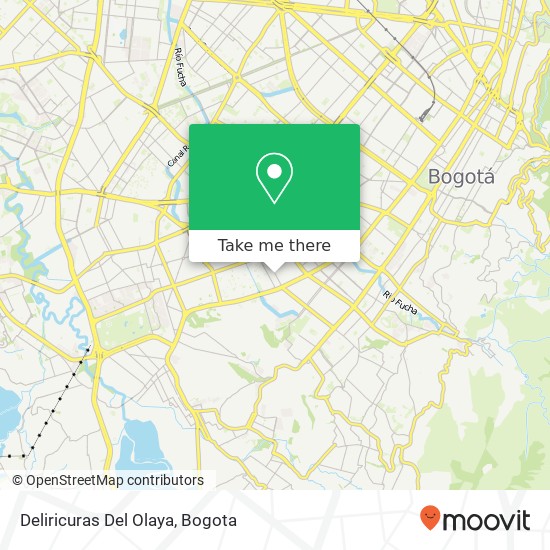 Deliricuras Del Olaya map