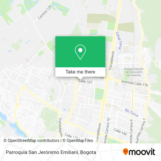 Parroquia San Jerónimo Emiliani map