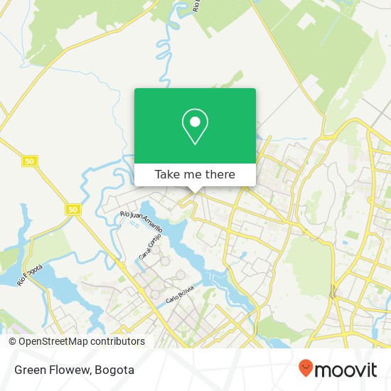 Green Flowew map