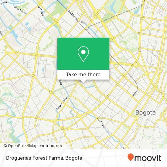 Droguerias Forest Farma map