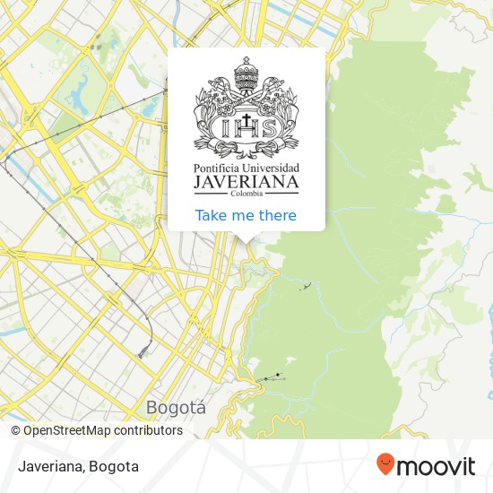 Javeriana map