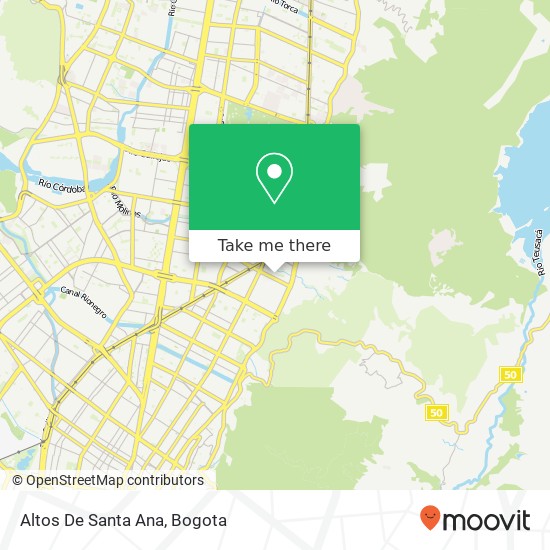 Altos De Santa Ana map