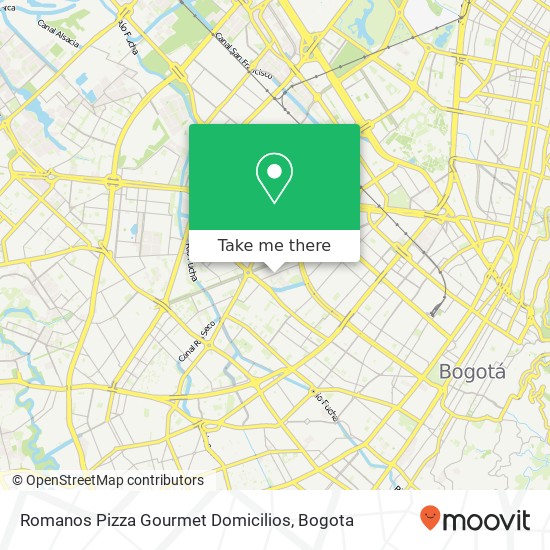 Romanos Pizza Gourmet Domicilios map