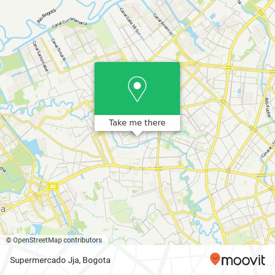 Supermercado Jja map