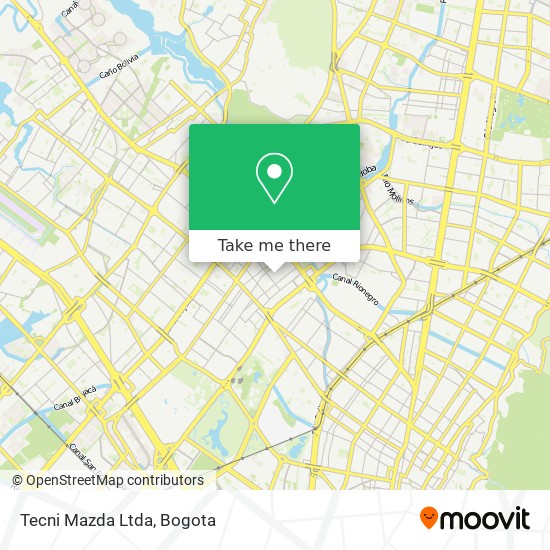 Mapa de Tecni Mazda Ltda