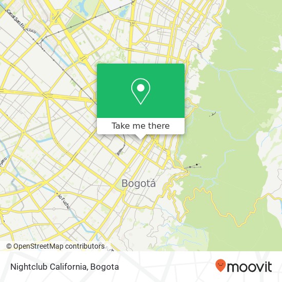 Nightclub California map