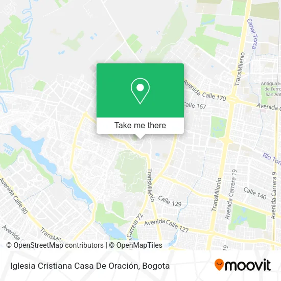 Mapa de Iglesia Cristiana Casa De Oración