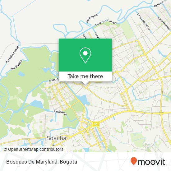 Bosques De Maryland map