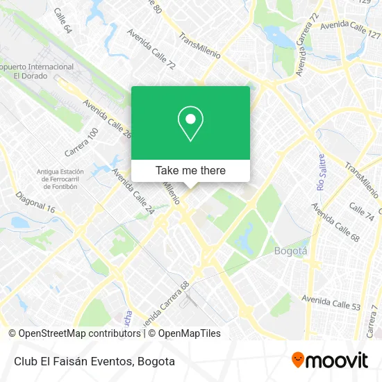 Mapa de Club El Faisán Eventos