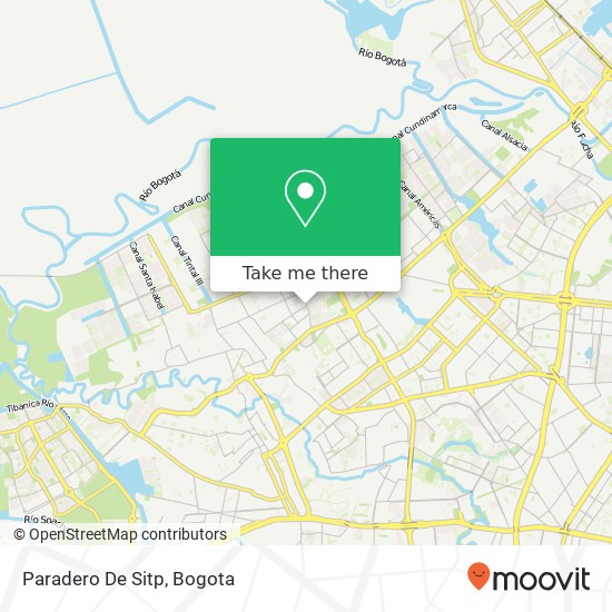 Paradero De Sitp map