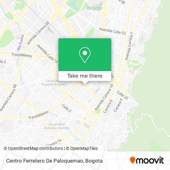 Centro Ferretero De Paloquemao map