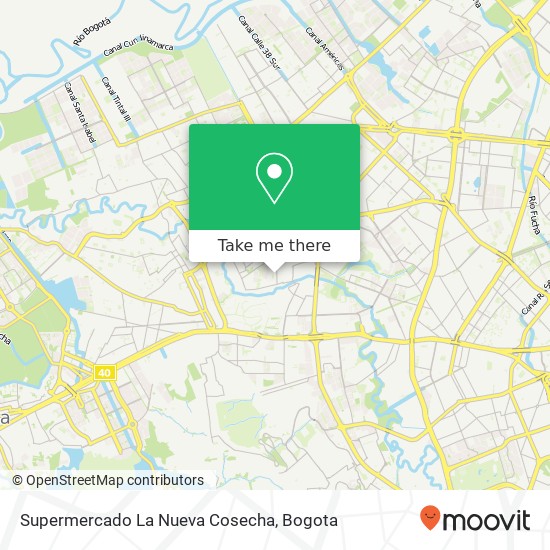 Supermercado La Nueva Cosecha map