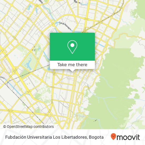 Fubdación Universitaria Los Libertadores map