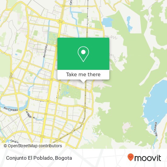 Conjunto El Poblado map