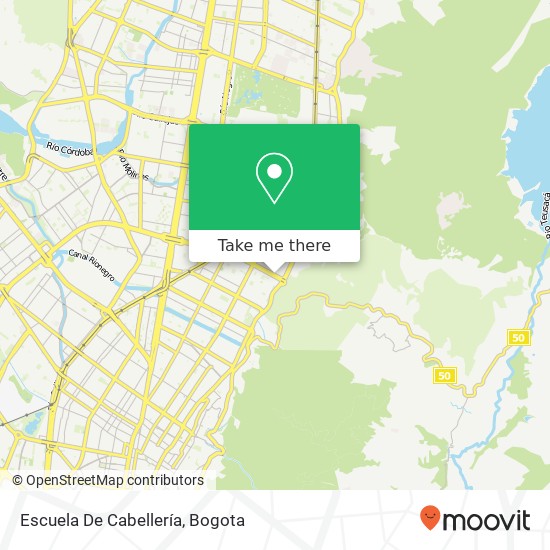 Escuela De Cabellería map