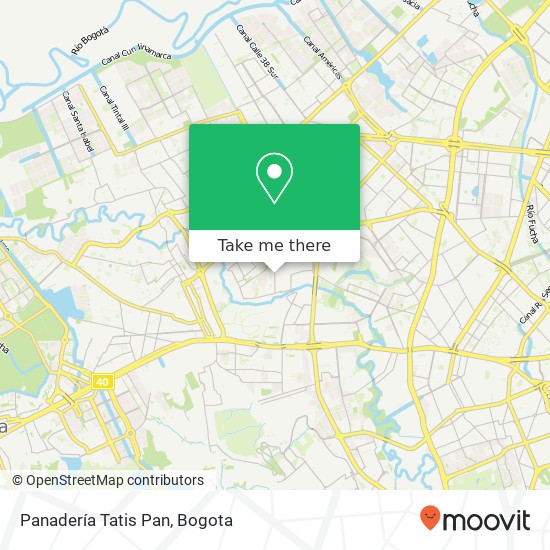Panadería Tatis Pan map