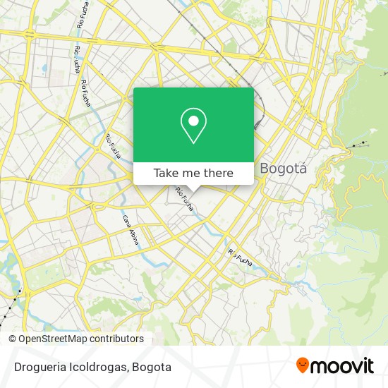 Drogueria Icoldrogas map