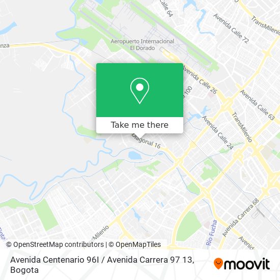 Avenida Centenario 96I / Avenida Carrera 97 13 map